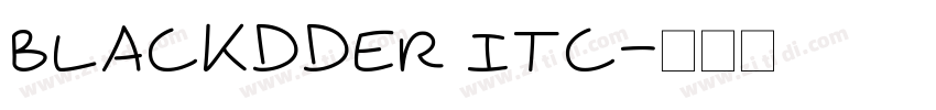 blackdder itc字体转换